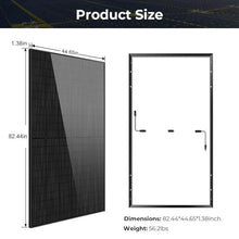 SUNGOLDPOWER UL61730 500 Watt Monocrystalline Solar Panel 2PCS, Grade A Cell,Whole Black High Efficiency,IP68,for 12V/24V/48Vdc RV,Farms,Parking Lot,On/Off-Grid System CEC listed(2*500W Solar Panel)