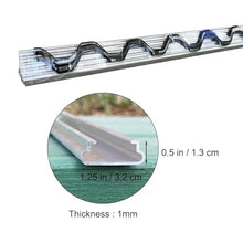 Aetherion 6.6ft Greenhouse Wiggle Wire and U-Channel, 10/20 Pack PVC Coated Spring Wire & Aluminum Lock Channel Bundle for Greenhouse Plastic Cover Or Sunshade Fabric Accessories Installation 20