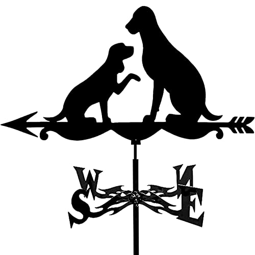 Weathervane Sheep Weather Vane Handmade Wind Vanes Direction Indicator for Outdoor Garden Roof Mountain Paddock Gazebo Decoration (Style 5) (Style 4)