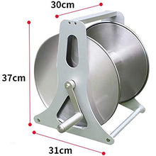 JTYMZYY Stainless Steel Reel, Hose Reel Kit, Portable Garden Hose Reel Stand/Wall Mount (20M) (10 Meters)