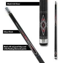 KATANA KAT14 Pool Cue Black/Red/White 20oz