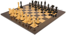 The Chess Store Copenhagen Staunton Chess Set Ebony & Boxwood with Black & Ash Burl Board 4.5" King