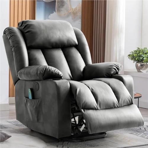 UOPYNE Extra Large Power Lift Recliner Chair with Heat & Massage