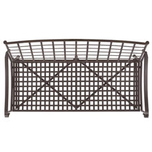SAFAVIEH Outdoor Caledonia Loveseat Bench, 47" Rustic Brown PAT5050B