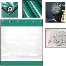 GJZDPMY Waterproof Outdoor Curtains Clear PVC Tarp for Terrace & Pavilion WeatherResistant with Rustproof Grommets 7.5x3m (24.6x9.84ft)