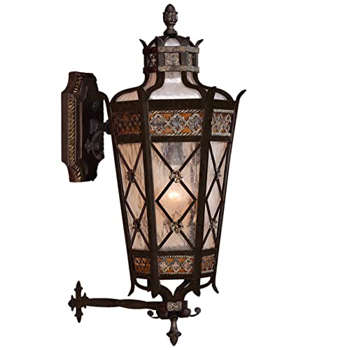 Fine Art Lamps 403481, Chateau Outdoor Wall Sconce Lighting, 240 Total Watts, Patina