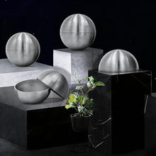 YDJIANCAI 1 Pcs Silver Brushed Stainless Steel Half Sphere Gazing Ball – Hollow Hemisphere for Garden Gate, Stair Handrails, and Shopping Mall Wall Decoration(Size:19.68in/50cm)