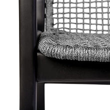 Armen Living Sachi and Brighton 5 Piece Dining Set Dark Eucalyptus and Grey Rope