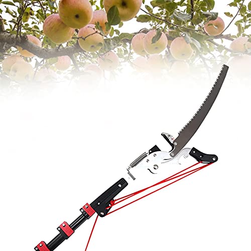 Telescopic Pole Saws, Professional Telescopic Tree Pruner Extendable Pruning Saw Gardening Landscaping Branch Saw Lopper Tools-24FT