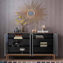 DINBOZ26X Living Room Table Kitchen Sideboard Organiser, Decorative Cabinet Office with Doors and Shelves for Entryway, Living Room and Bedroom Outdoor Side Table(120 * 40 * 90cm)