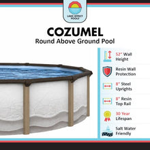 Lake Effect Pools 'Cozumel' 30 ft Round Above Ground Swimming Pool
