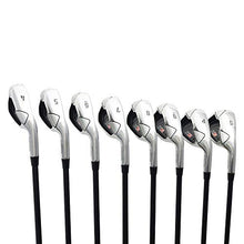 Majek K6 Iron Set Senior Men's Complete 8-Piece Iron Set Right Handed Black