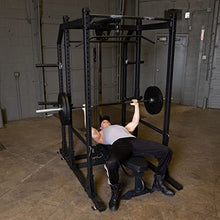 Rugged Strength & Fitness Power Rack with Extended Half Rack Package Black