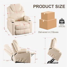 KTYUERGHK Power Lift Recliner with Heat Massage, USB-C Ports