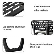 Sunyongfly Cast Aluminum Park Bench,Outdoor Garden Bench,Double Outdoor Bench, for Squares, Parks, and Residential Areas(Size:145cm)