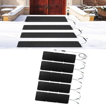Heated Snow Melting Mats for Entrances 1/2/3/4/5 pcs， Outdoor Non-Slip Heated Outdoor Walkway Mat Heated Driveway Pad, Outdoor De-Icing Mat,Winter Removal and Ice Melt(5 Pcs,25.4x90cm/10inx35.4in)