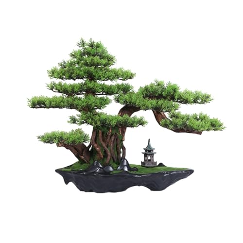 YXIANG56Q Fake Plants Artificial Bonsai Tree Fake Plant Decoration Potted for Home Indoor Office Desktop Display Bonsai Tree