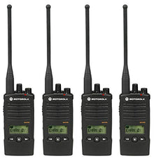 Motorola 4 Pack RDU4160D Two Way Radio Walkie Talkies Black