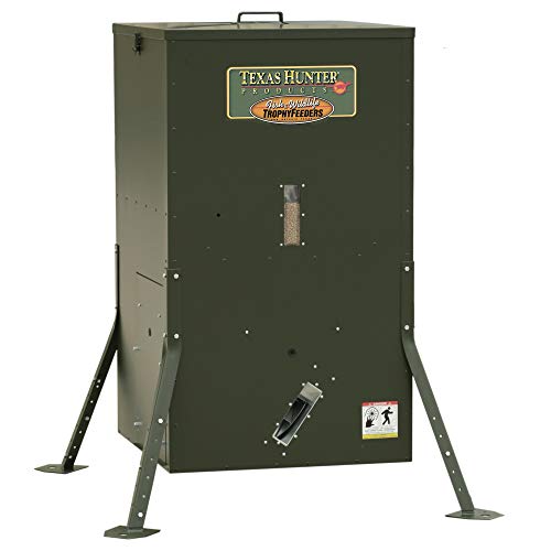 Texas Hunter Products Directional Fish Feeder 250 lb Capacity Hunter Green