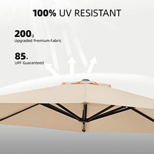 wikiwiki 11 FT Cantilever Patio Umbrella Tan