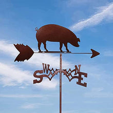 Weather Vane Roof Mount Weathervane Measuring Tools Creative Sculptures Wind Direction Indicator Weathercock Stainless Steel for Patio Yard Ornament Decoration (Pig) (Dolphin)