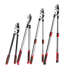 Pruning Shears Telescopic Long Pruning Scissor Hedge Anvil Shears Garden Tool Tree Branch Cutter Agriculture Hand Tool Trimmer Garden Cutter Pruner Tool Hand Pruner (6 Adjustment) (Large Opening)
