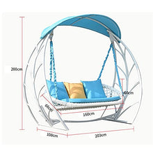 HAOKAZLBR Large Outdoor Porch Swing Garden Patio Swing Chair Porch Swings with Stand, Princess Swing Bed Patio Furniture Porch Swing Lazy Daze Hammocks Swing Bench
