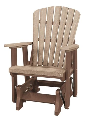 American Furniture Classics OS Home and Office 515WWTB Single Glider, One Size, Weather Wood/Tudor Brown