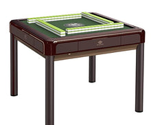 usamjtable Automatic Mahjong Dining Table 4-Legged Coffee Style with 40mm Numbered Tiles Blue