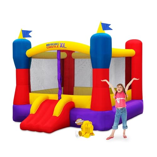 Blast Zone Magic Castle XL10 Inflatable Bouncer with Blower Red/Yellow