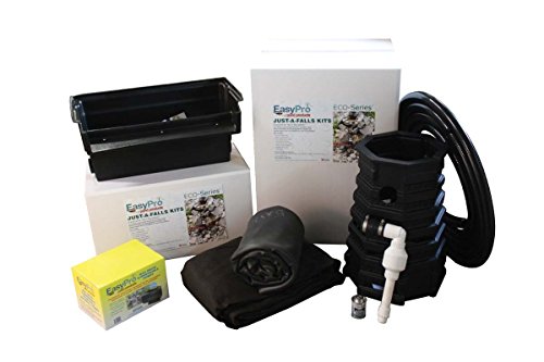 EasyPro Pond Products Eco-Series Just-A-Falls Kit System with 34-Inch Waterfall Spillway and 15-Foot Stream