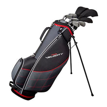 Wilson Tour Velocity Complete Golf Set with Stand Bag - Men's Right Hand, Regular Flex Black/Red