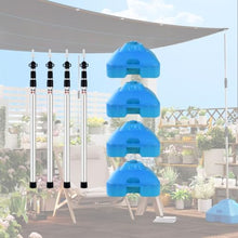 YXXSDP Shade Sail Support Pole Kit, Portable Telescopic Sun Shade Stand