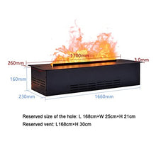Bedroom Fireplace 3D Simulation Flame Electric Fireplace Recessed Electric Fireplace Stove with Remote Control Home Decorative Fireplace，Metal Panel， Fireplace Heater(L 66.9")