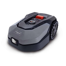 Scheppach RoboCut XL600 robotic lawnmower up to 600 m² | 18 cm cutting width | 20-60 mm cutting height | rain sensor | WiFi & BT | app controlled | 35% slope | with station, 9 blades, 130 m cable and