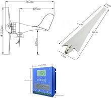 CHRISK 9000W Wind Turbine Generator Windmill with MPPT Controller Power Supply Kit Solar Complementary Permanent Magnet Wind Turbine Generator,24v