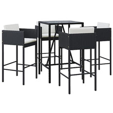 AMBERARD Garden Bar Set Black Furniture Set