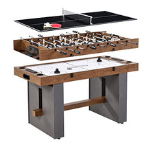 Barrington Billiards 3-in-1 Combination Game Table 54" Wood Grain/Concrete