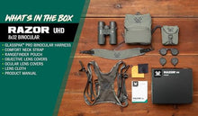 Vortex Optics Razor UHD 8x32 Binoculars with GlassPak Pro Harness Green