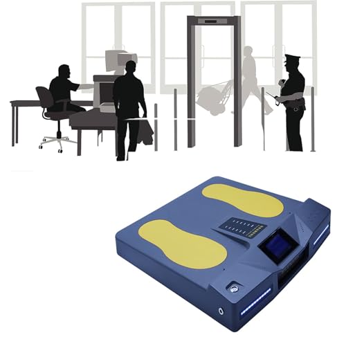 Metal Detector with LED Light Strip and Counting Function, Adjustable Sensitivity, Fast Response, Suitable for Airport Security Checks.