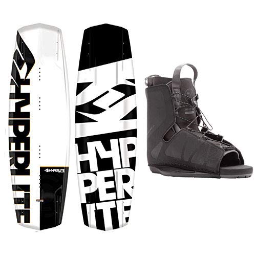 Hyperlite Wakeboard Package Agent 142 cm with Frequency Binding White Black