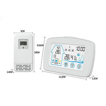 YWMLFZ Large Screen Display Indoor and Outdoor Temperature and Humidity Meter