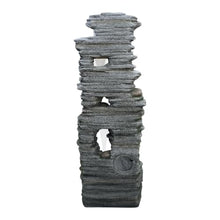 LED 4-Tier Stacked Rock Water Fountain