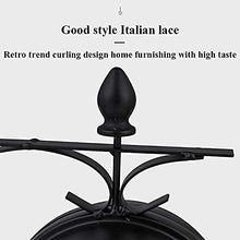 Wall Clock, Outdoor Garden Wall Clock, 9 Inch Double Sided Wrought Iron Garden Clock Waterproof Outdoor Clock Indoor Outdoor Decoration Outside Clock Station Q,A