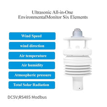 VWS006AF 6 in 1 Compact Weather Station Solar Radiation Sensor Irrigation Rain Agriculture Sensor Wind Speed Sens(VWS006AF5v)