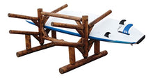 Log Kayak Rack 4 Place Paddle Board Storage Rack Canyon Brown