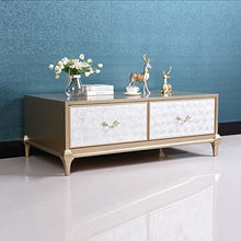 Living Room Table Modern Creative Coffee Table for Living Room with Shell Decoration and Exquisite Handle, Elegant Rectangular Coffee Table Sofa Table with Storage Space Outdoor Side Table (Color : 1