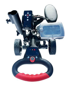Insanity Golf Electric Golf Trolley with Remote and Seat Black and Yellow