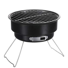 Portable BBQ Grill Round Barbecue Rack Stainless Steel Mini BBQ Charcoal Grill Camping Barbecue Tools