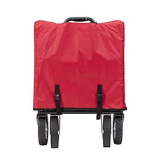 WAFEOGK Folding Garden Outdoor Park Utility Wagon Picnic Camping Cart with Replaceable Cover (Standard Size 8" Wheels)